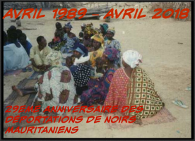 Avril 1989 – Avril 2018: 29ème anniversaire des déportations des Noirs mauritaniens